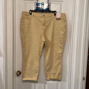 Never Worn Pale Yellow Jeans